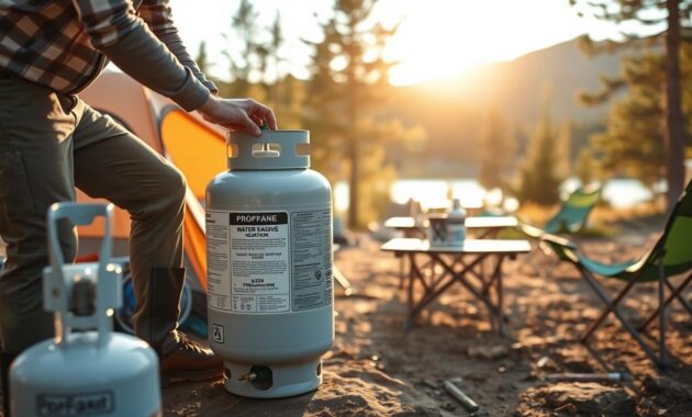 Propane Water Heater Installation for Camping